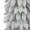 7ft. Pre-Lit Flocked Artificial Alpine Pencil Tree, Clear Lights